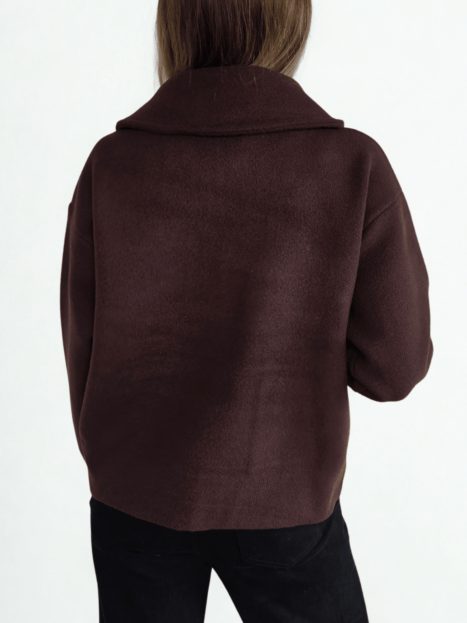 Chaqueta Dos Bolsillos, color Chocolate