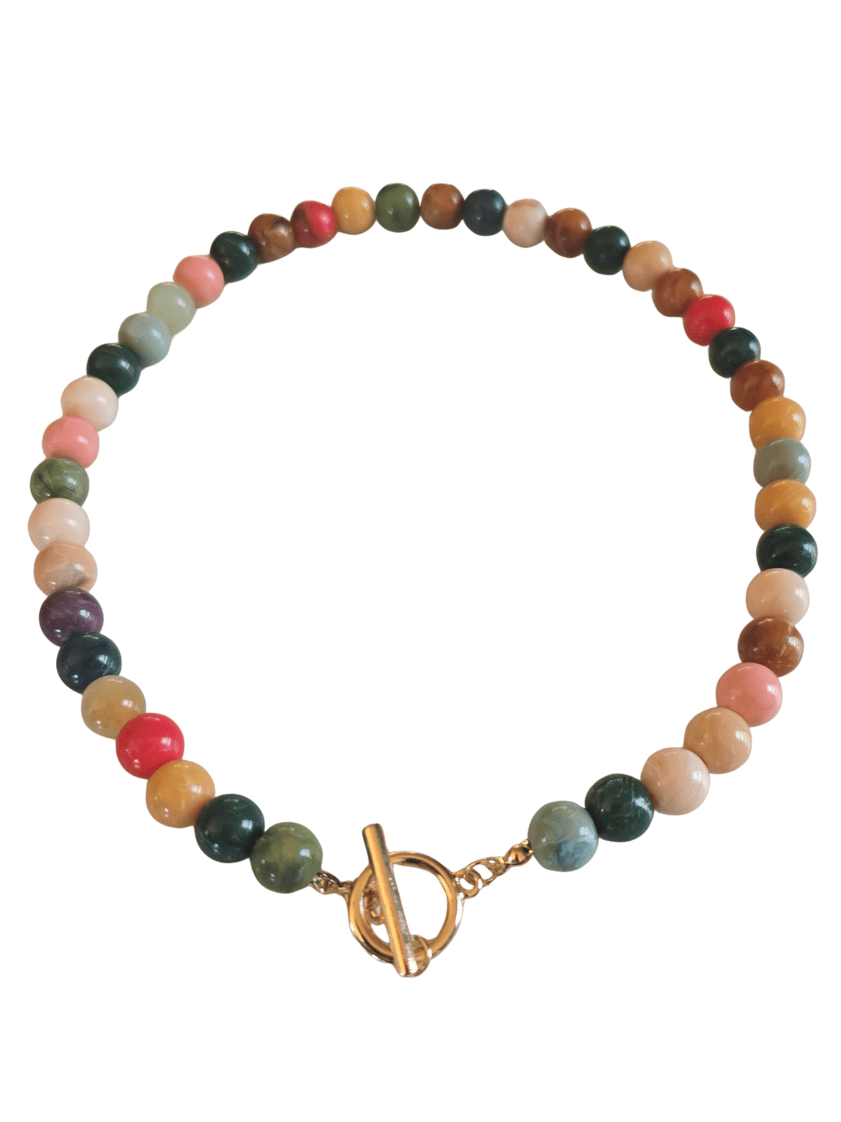 Collar Multicolor Piedra Mediana