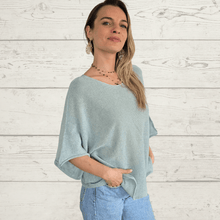 Cargar imagen en el visor de la galería, Sweater Italiano básico, color Verde menta
