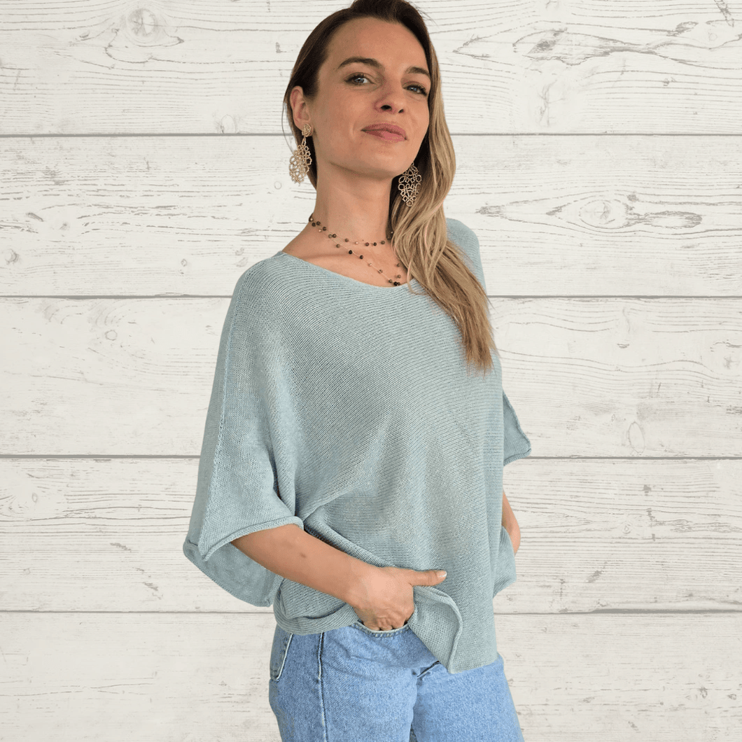 Sweater Italiano básico, color Verde menta