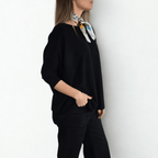 Sweater Ancho, color Negro