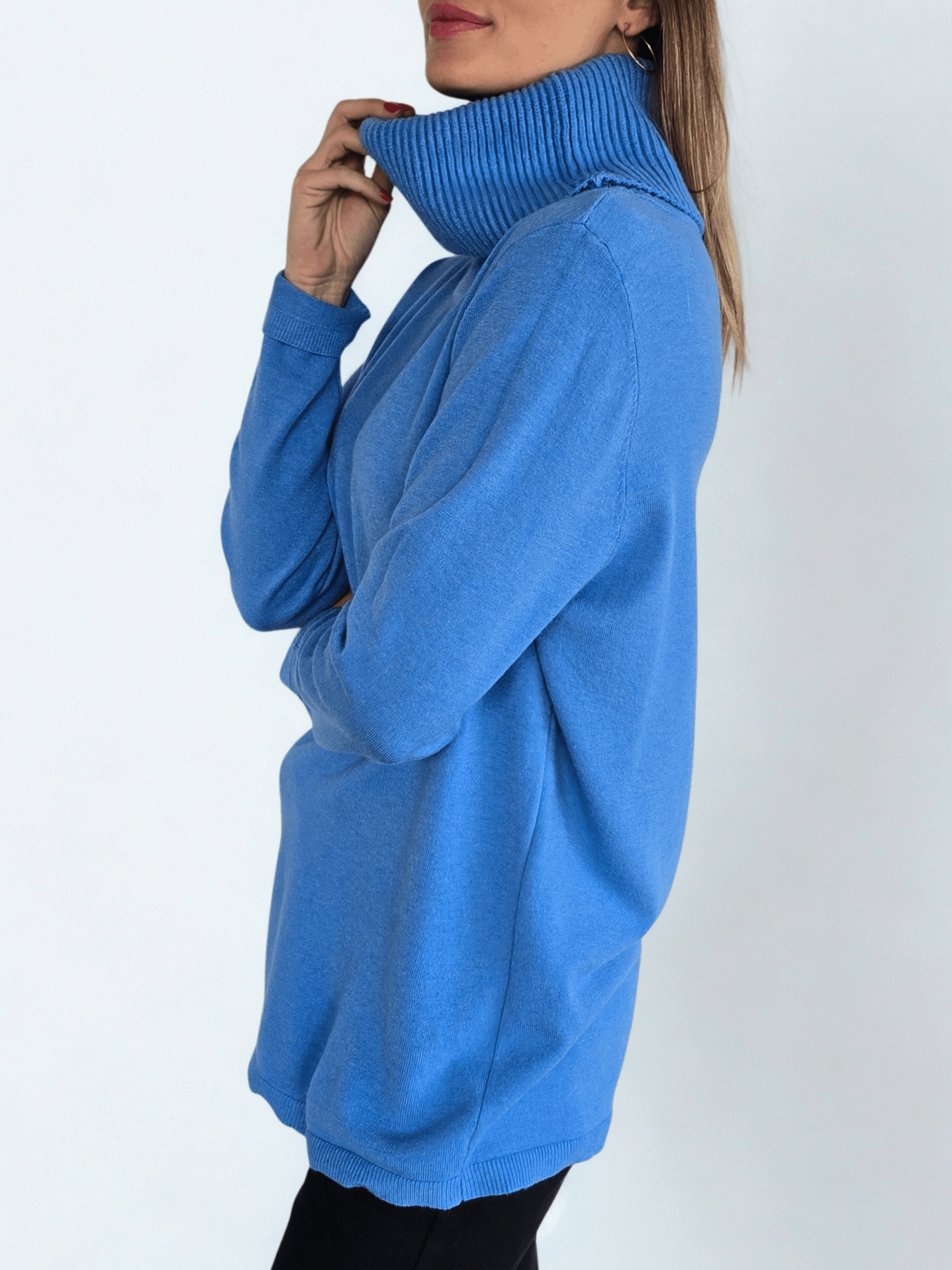 Sweater Cuello Subido, color Jacinto