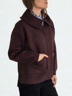 Chaqueta Dos Bolsillos, color Chocolate