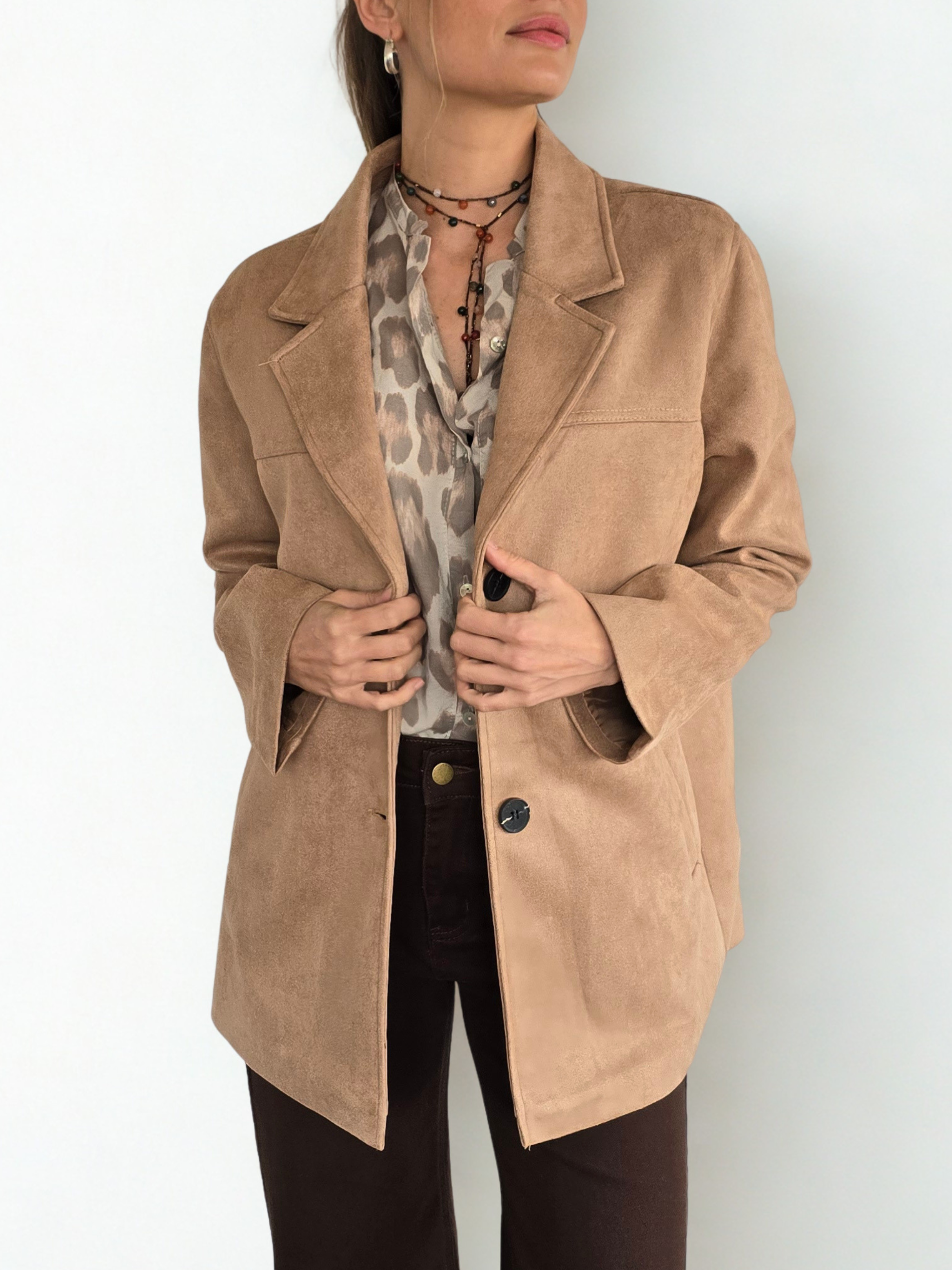 Chaqueta Blazer, color Beige