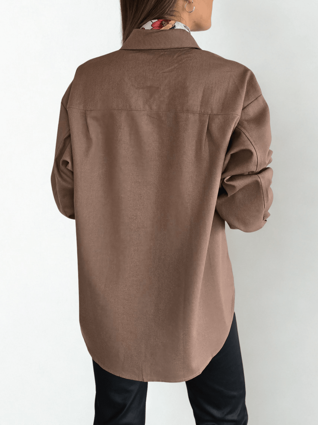 Blusa Básica, color Chocolate