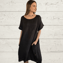 Cargar imagen en el visor de la galería, Vestido Italiano Liguria, color Chocolate
