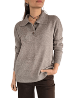 Sweater Tres Botones, color Taupe