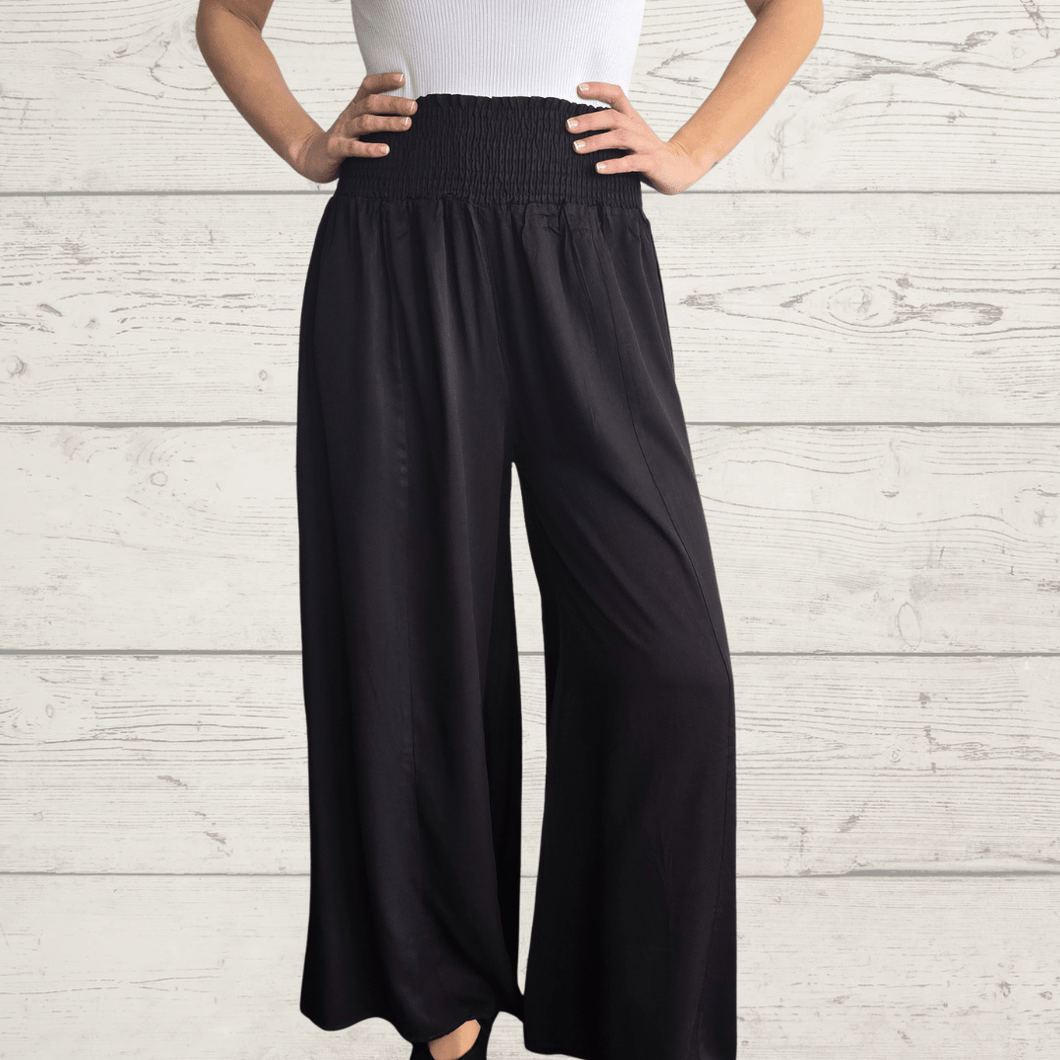 Pantalón ancho, color Negro