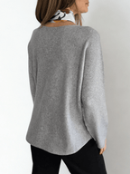 Sweater Italiano Básico, color Gris