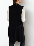 Chaqueta Sin Mangas, color Negro