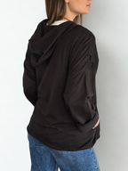 Chaqueta Italiana Bordada, color Café