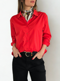 Blusa Básica, color Rojo