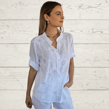 Cargar imagen en el visor de la galería, Blusa Italiana Milán, color Blanco
