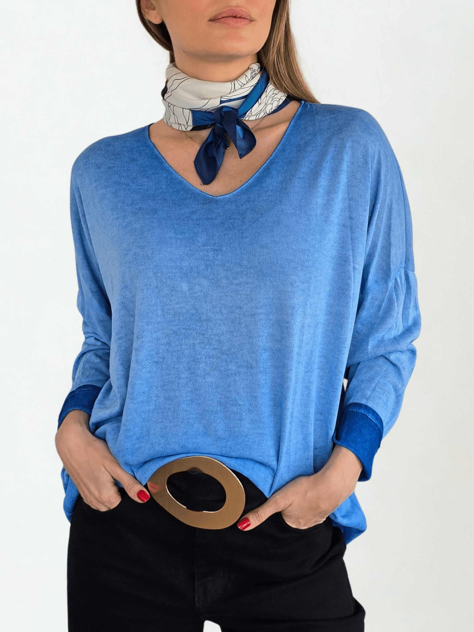 Sweater Italiano Delgado, color Jacinto