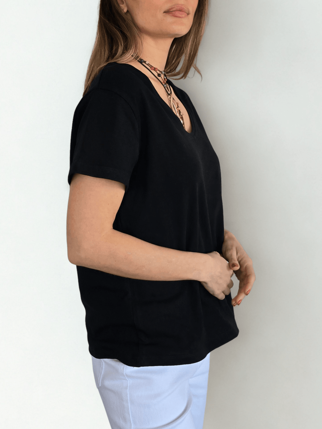 Polera Básica, color Negro