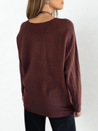 Sweater Murciélago, color Chocolate