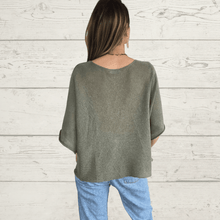 Cargar imagen en el visor de la galería, Sweater Italiano básico, color Verde Musgo
