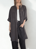 Blusa Italiana Larga, color Chocolate