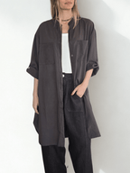 Blusa Italiana Larga, color Chocolate