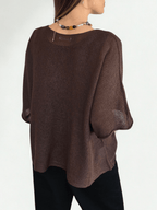 Sweater Italiano de Hilo, color Chocolate