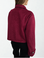 Chaqueta de Paño, color Burdeo