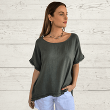 Cargar imagen en el visor de la galería, Blusa Italiana Bolonia, color Verde
