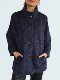 Chaqueta Bouclé, color Azul