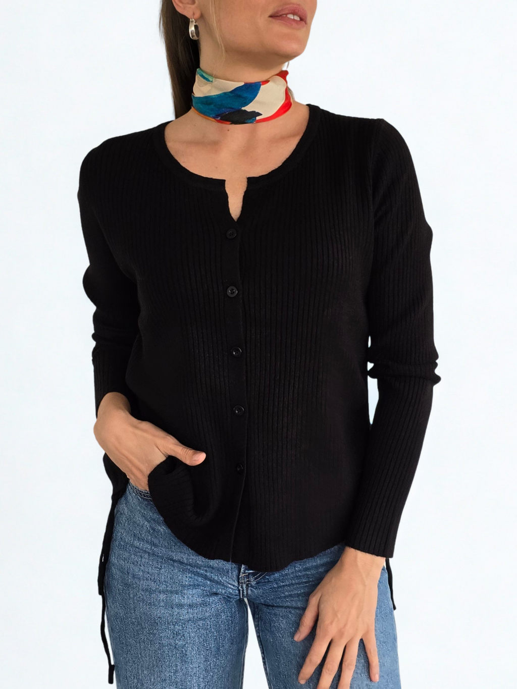 Chaleco Tiritas, color Negro