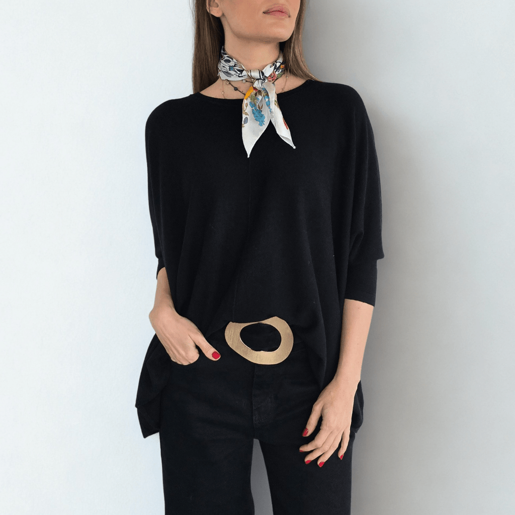 Sweater Ancho, color Negro