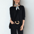 Sweater Ancho, color Negro