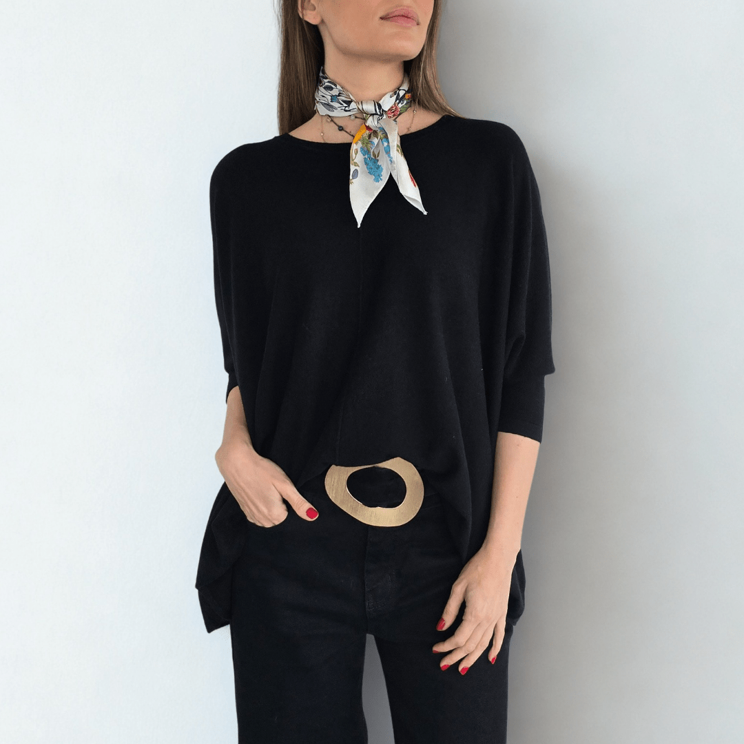 Sweater Ancho, color Negro
