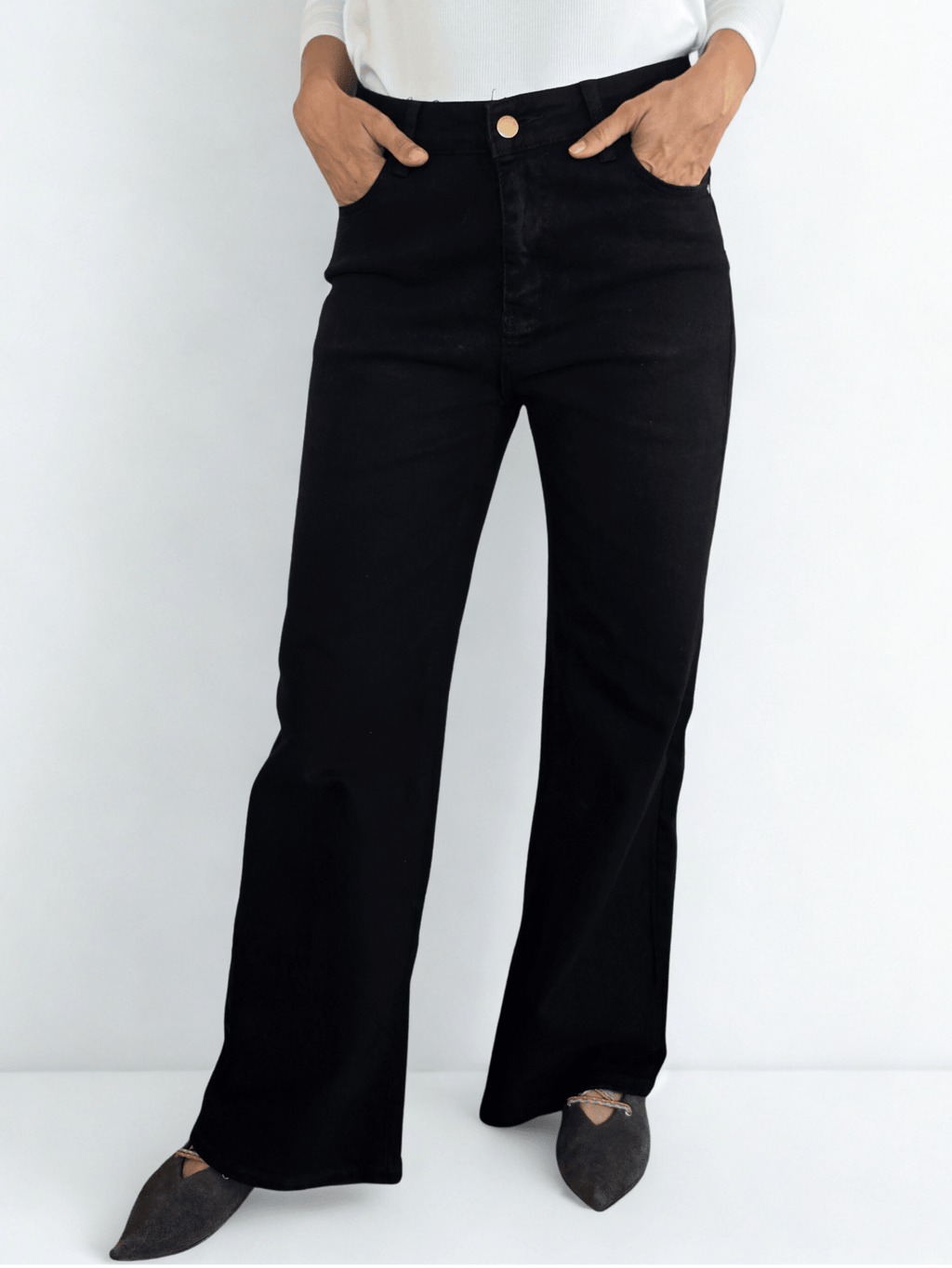 Pantalón de Gabardina, color Negro