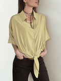 Blusa con Amarra, color Pistacho