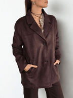 Chaqueta Blazer, color Chocolate