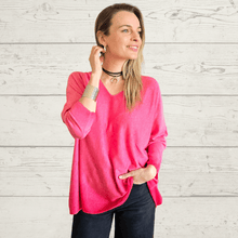 Cargar imagen en el visor de la galería, Sweater Italiano delgado, color Coral
