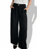 Pantalón 100% Lino Italiano, color Negro