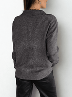 Sweater Tres Botones, color Gris