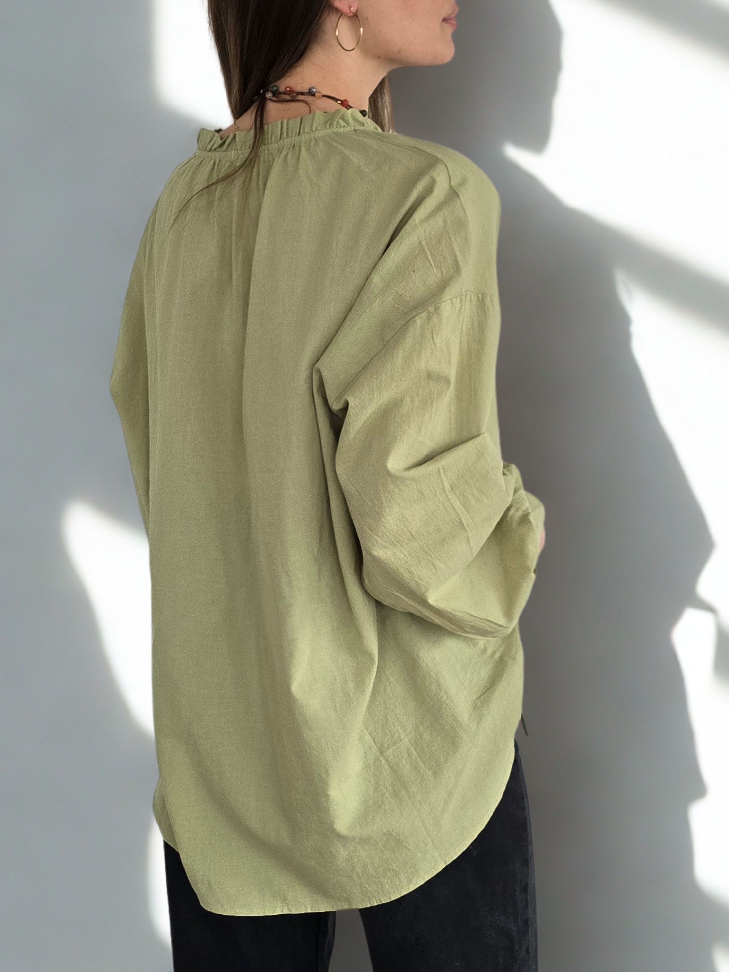 Blusa con Tiritas, color Pistacho