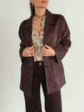 Chaqueta Blazer, color Chocolate