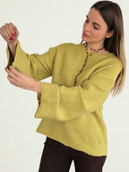 Sweater Manga Ancha, color Pistacho
