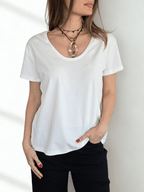 Polera Básica, color Blanco