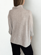Sweater Italiano manga 3/4, color Beige