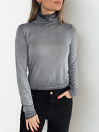 Polera Beatle Italiano corto, color gris