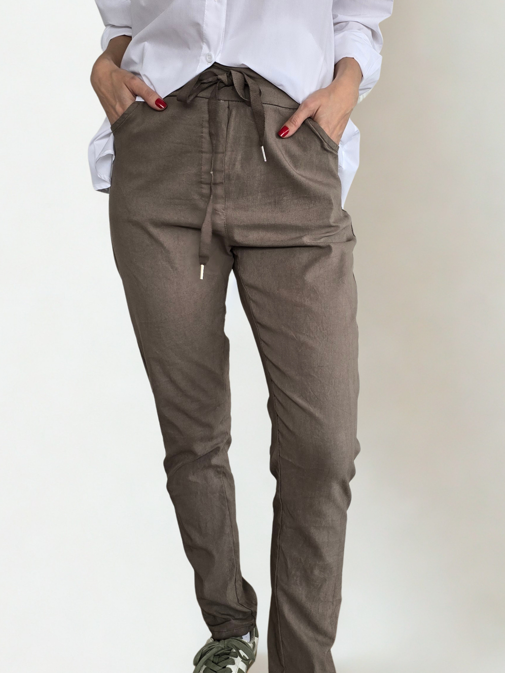 Pantalón Jooger Italiano, color Taupe