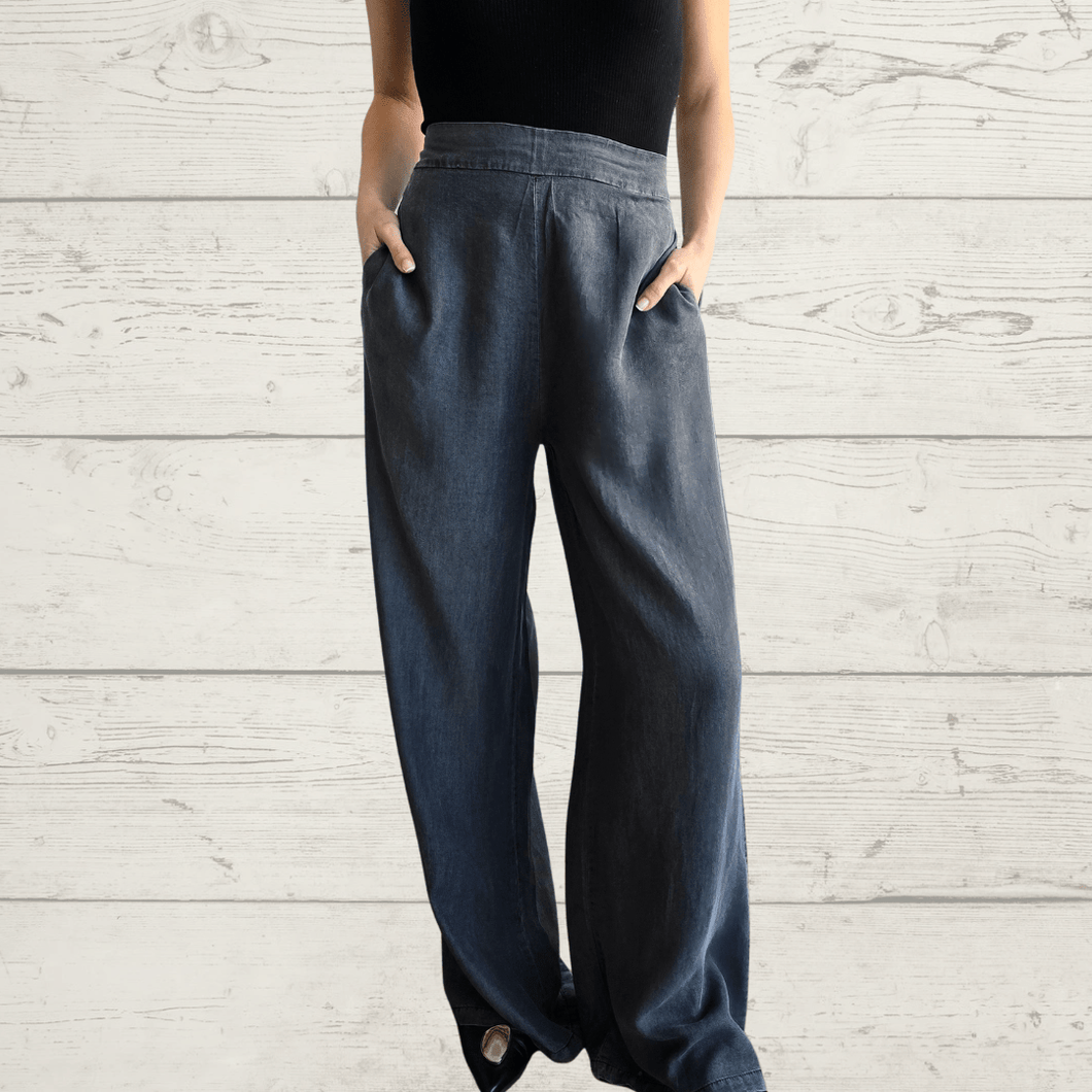 Pantalón jeans Tencel, color Gris