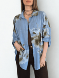 Blusa Estampada, fondo Celeste