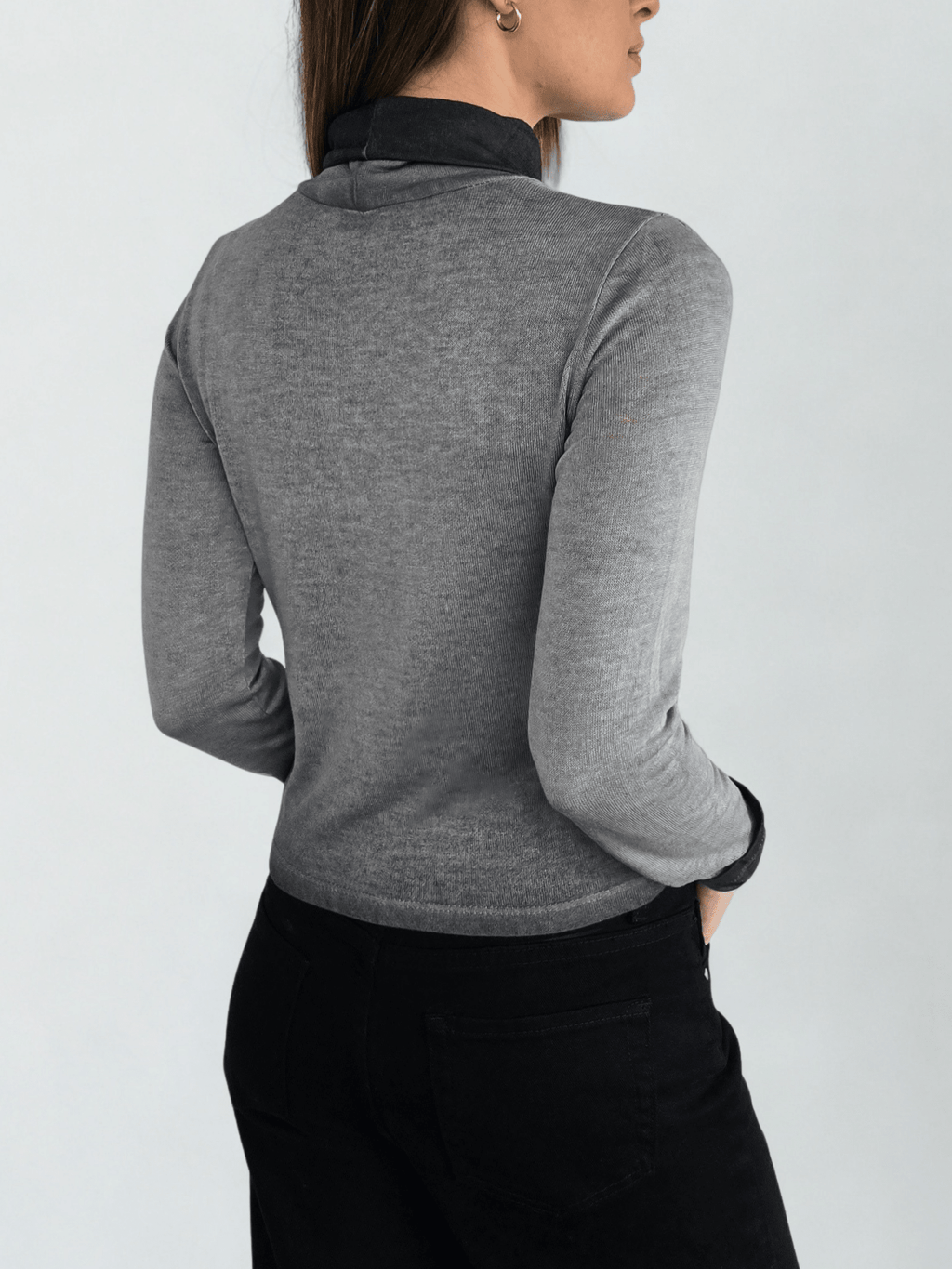 Polera Beatle Italiano corto, color gris
