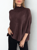 Sweater Italiano manga 3/4, color Chocolate