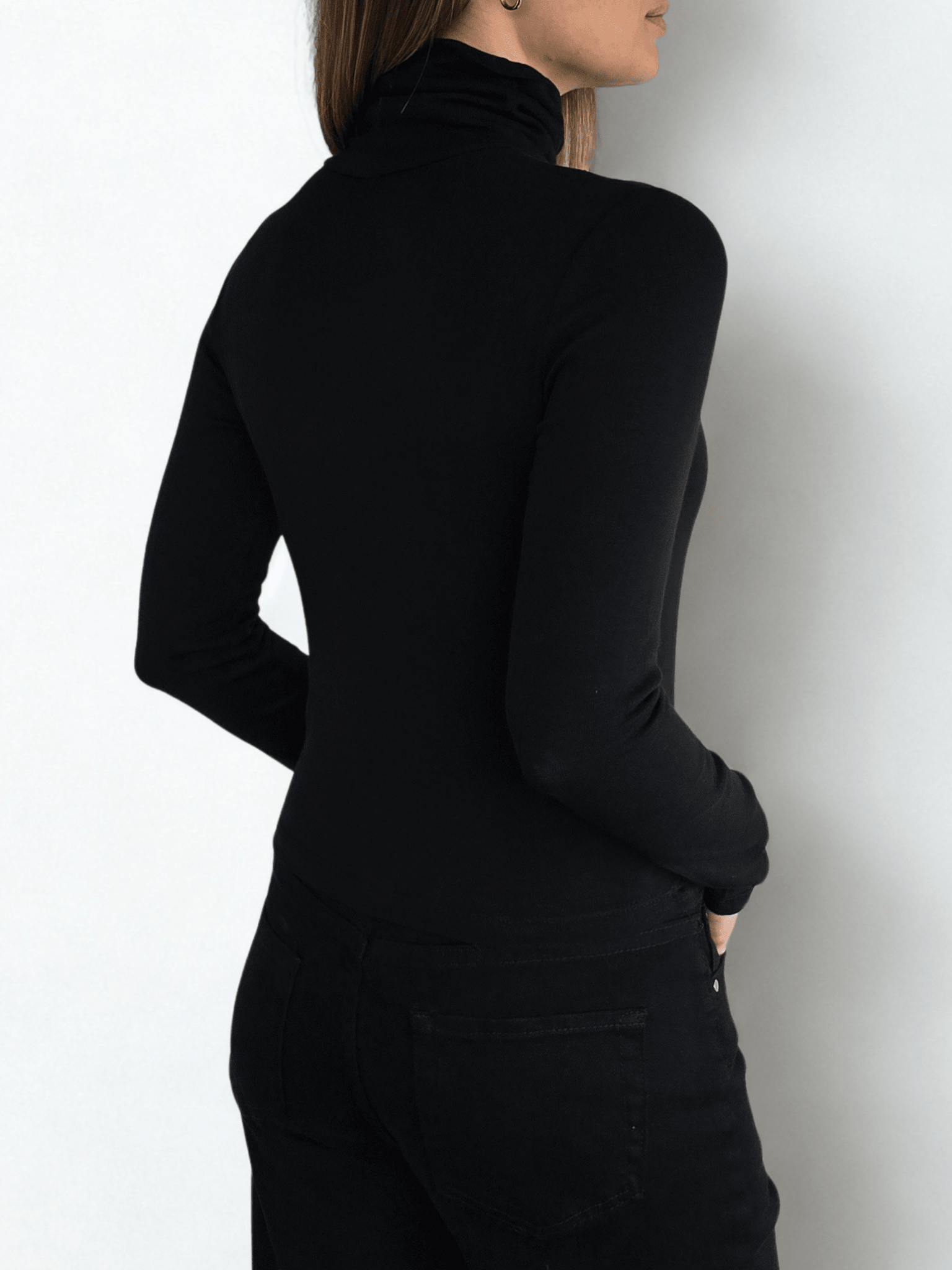 Polera Beatle Italiano corto, color negro