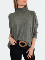 Sweater Italiano manga 3/4, color verde
